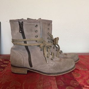 Free People Suede combat boots